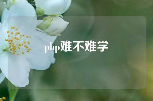 php难不难学