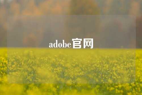 adobe官网