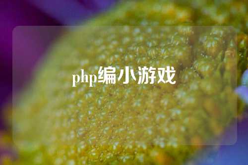 php编小游戏