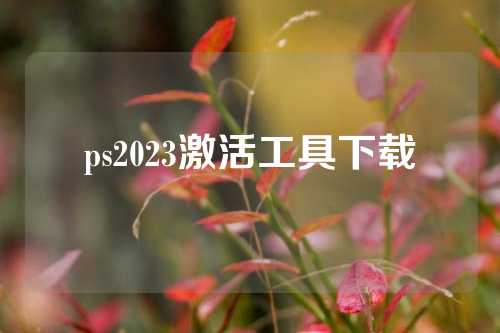 ps2023激活工具下载