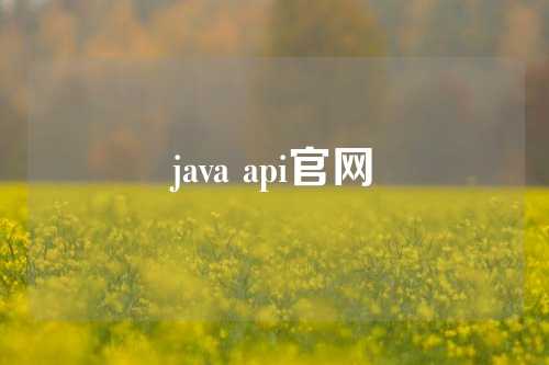 java api官网