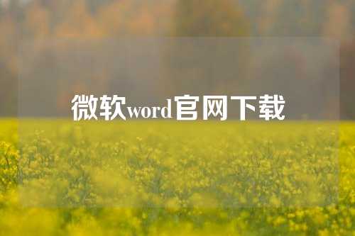 微软word官网下载