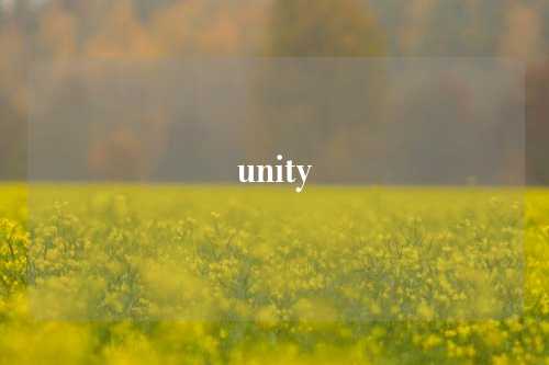 unity