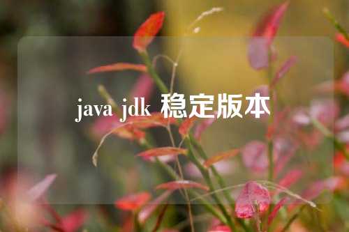 java jdk 稳定版本