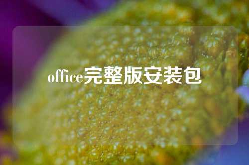 office完整版安装包