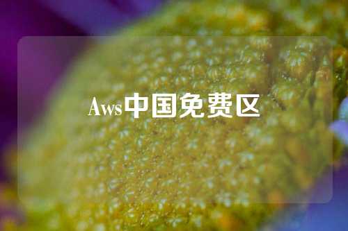 Aws中国免费区