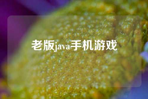 老版java手机游戏