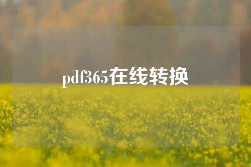 pdf365在线转换