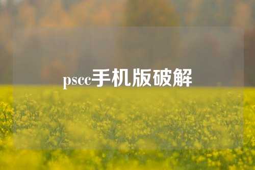 pscc手机版破解