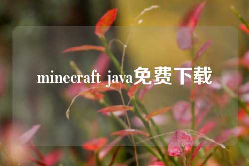 minecraft java免费下载