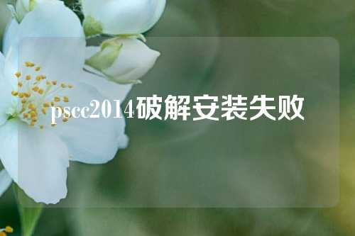 pscc2014破解安装失败