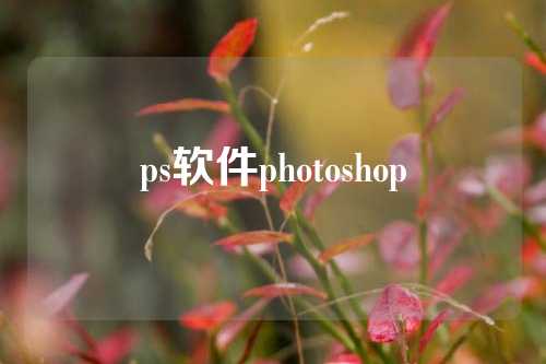 ps软件photoshop