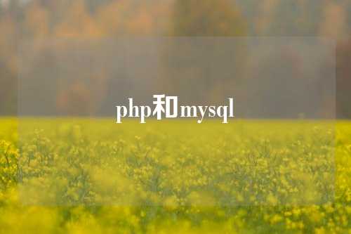 php和mysql