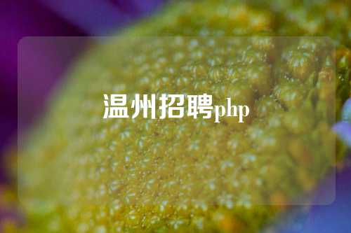 温州招聘php