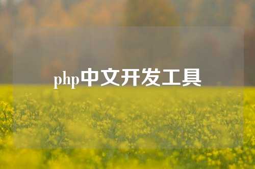 php中文开发工具