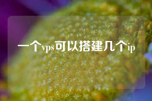 一个vps可以搭建几个ip