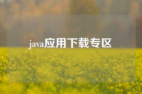 java应用下载专区