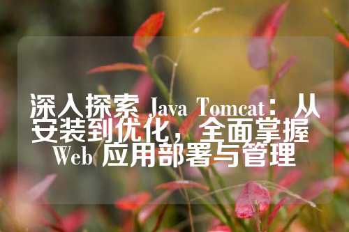 深入探索 Java Tomcat：从安装到优化，全面掌握 Web 应用部署与管理