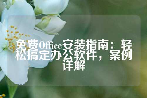 免费Office安装指南：轻松搞定办公软件，案例详解