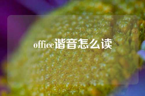 office谐音怎么读