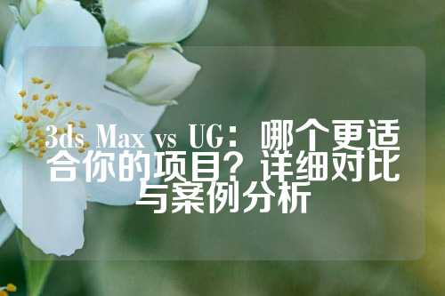 3ds Max vs UG：哪个更适合你的项目？详细对比与案例分析