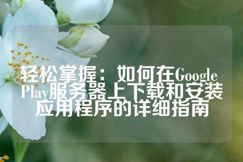 轻松掌握：如何在Google Play服务器上下载和安装应用程序的详细指南