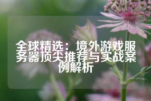 全球精选：境外游戏服务器顶尖推荐与实战案例解析