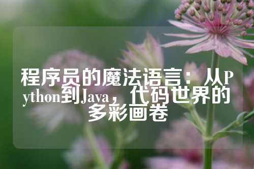 程序员的魔法语言：从Python到Java，代码世界的多彩画卷