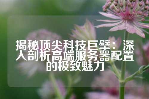 揭秘顶尖科技巨擘：深入剖析高端服务器配置的极致魅力