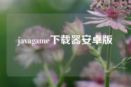 javagame下载器安卓版