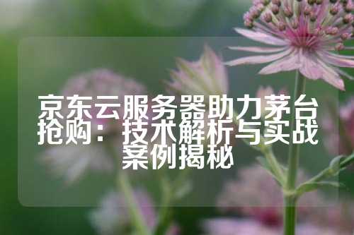 京东云服务器助力茅台抢购：技术解析与实战案例揭秘