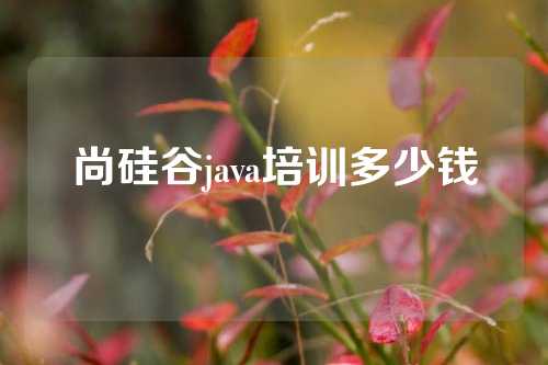 尚硅谷java培训多少钱