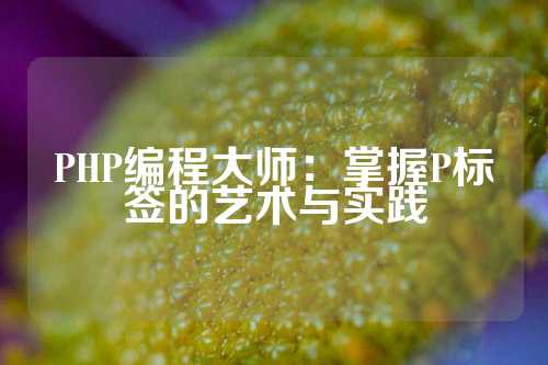 PHP编程大师：掌握P标签的艺术与实践