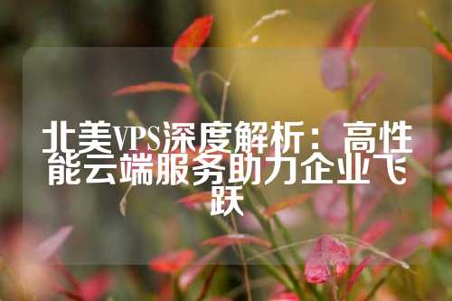 北美VPS深度解析：高性能云端服务助力企业飞跃