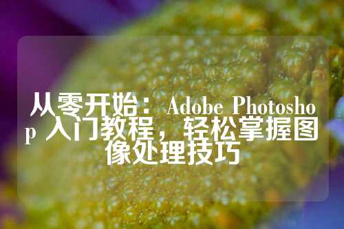 从零开始：Adobe Photoshop 入门教程，轻松掌握图像处理技巧