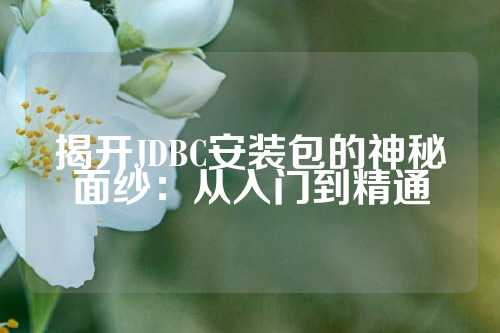 揭开JDBC安装包的神秘面纱：从入门到精通